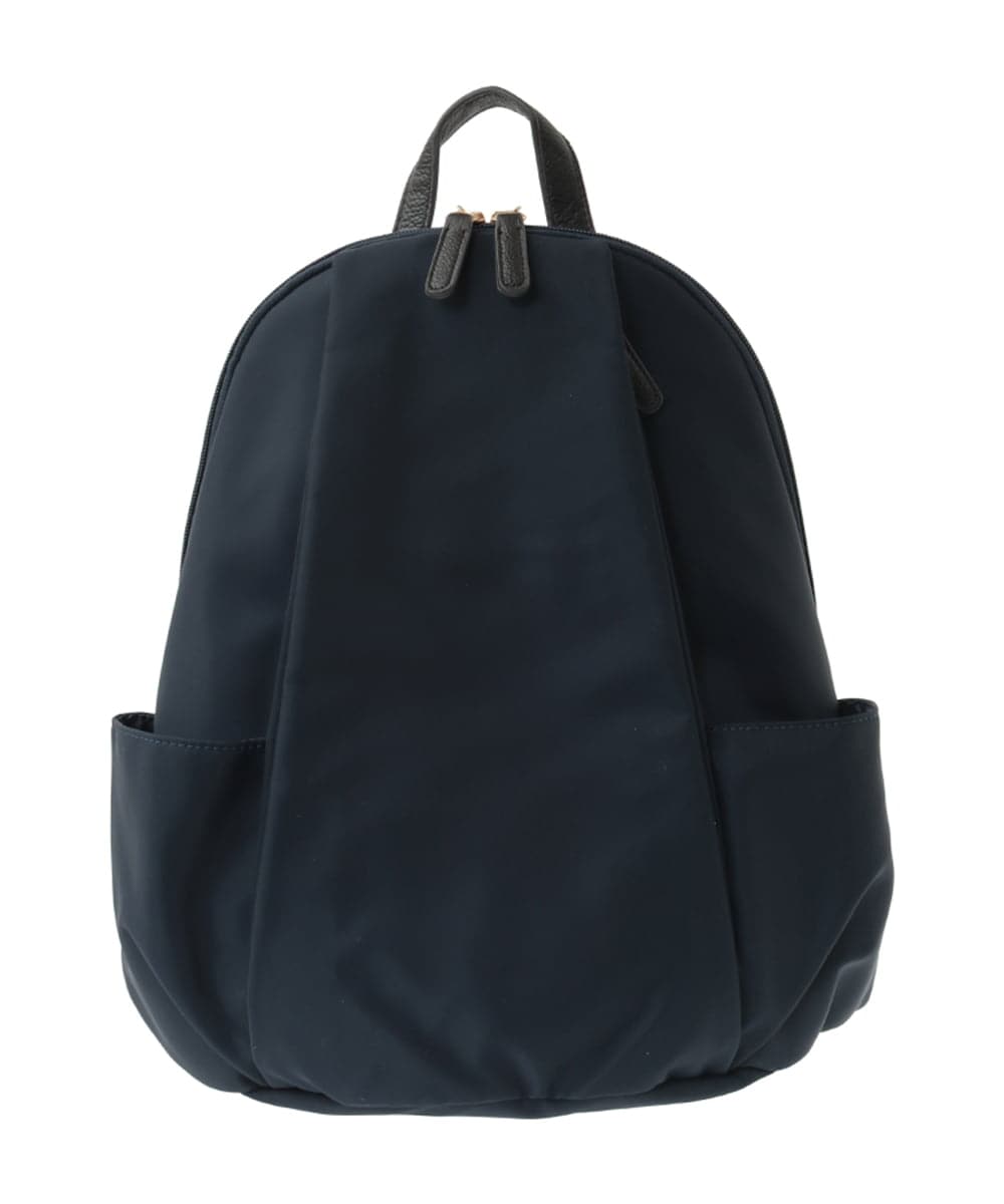BPRJA74160 MK MICHEL KLEIN BAG(MK ミッシェルクラン バッグ) [撥水/A4収納可]タックデザインラウンドジップリュック ベージュ