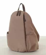 BPRJA74160 MK MICHEL KLEIN BAG(MK ミッシェルクラン バッグ) [撥水/A4収納可]タックデザインラウンドジップリュック ベージュ