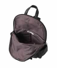 BPRJA74160 MK MICHEL KLEIN BAG(MK ミッシェルクラン バッグ) [撥水/A4収納可]タックデザインラウンドジップリュック ベージュ