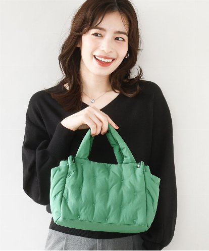 BPRJA81150 MK MICHEL KLEIN BAG [2WAY]スター刺繍パフトートバッグ