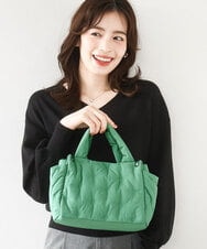 BPRJA81150 MK MICHEL KLEIN BAG(MK ミッシェルクラン バッグ) [2WAY]スター刺繍パフトートバッグ グリーン