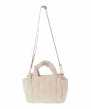 BPRJA81150 MK MICHEL KLEIN BAG(MK ミッシェルクラン バッグ) [2WAY]スター刺繍パフトートバッグ アイボリー