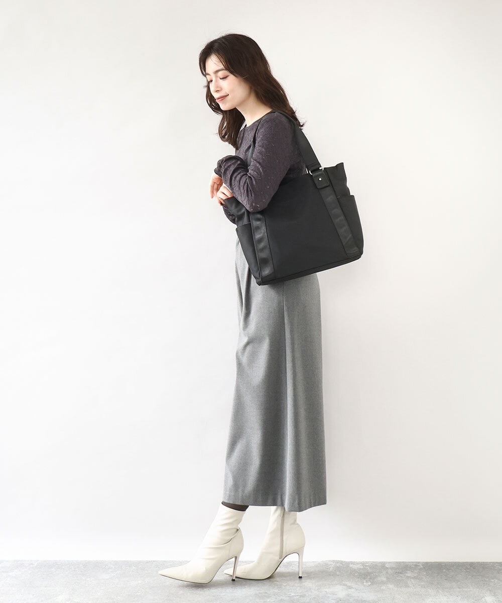 BPRJA83160 MK MICHEL KLEIN BAG(MK ミッシェルクラン バッグ) [2WAY]多機能ポケットデザイントートバッグ レッド