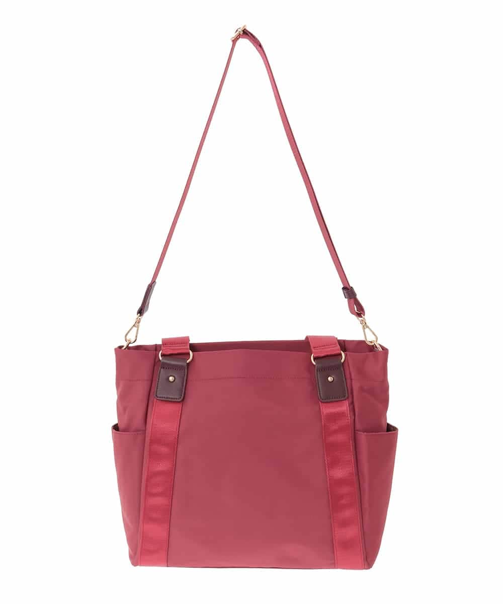 BPRJA83160 MK MICHEL KLEIN BAG(MK ミッシェルクラン バッグ) [2WAY]多機能ポケットデザイントートバッグ レッド