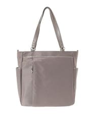 BPRJA84190 MK MICHEL KLEIN BAG(MK ミッシェルクラン バッグ) [2WAY]レザーパイピングナイロンスクエアトートバッグ グレー×ピンク