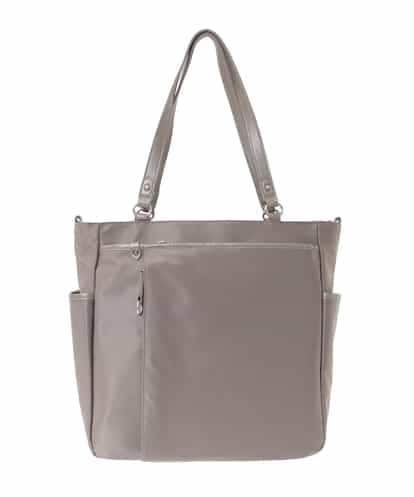 BPRJA84190 MK MICHEL KLEIN BAG [2WAY]レザーパイピングナイロンスクエアトートバッグ