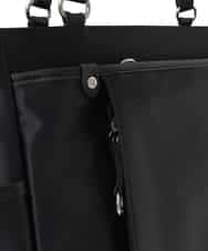 BPRJA84190 MK MICHEL KLEIN BAG(MK ミッシェルクラン バッグ) [2WAY]レザーパイピングナイロンスクエアトートバッグ グレー