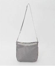 BPRJD23160 MK MICHEL KLEIN BAG(MK ミッシェルクラン バッグ) [撥水/軽量]ラウンドデザインレザーナイロンショルダー ベージュ