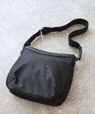 BPRJD23160 MK MICHEL KLEIN BAG(MK ミッシェルクラン バッグ) [撥水/軽量]ラウンドデザインレザーナイロンショルダー ブラック
