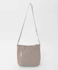 BPRJD23160 MK MICHEL KLEIN BAG(MK ミッシェルクラン バッグ) [撥水/軽量]ラウンドデザインレザーナイロンショルダー ベージュ
