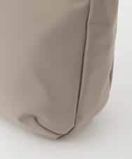 BPRJD23160 MK MICHEL KLEIN BAG(MK ミッシェルクラン バッグ) [撥水/軽量]ラウンドデザインレザーナイロンショルダー ベージュ