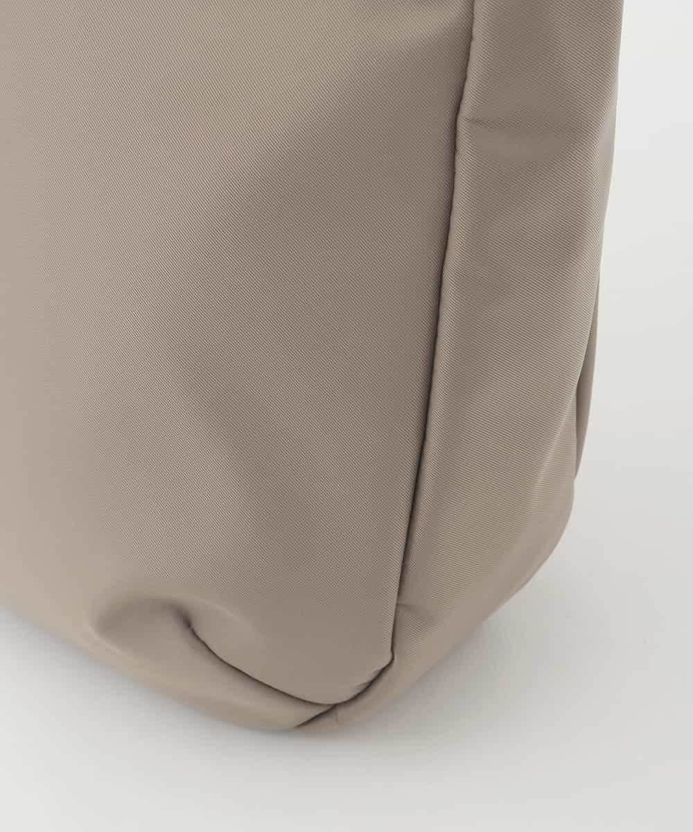 BPRJD23160 MK MICHEL KLEIN BAG(MK ミッシェルクラン バッグ) [撥水/軽量]ラウンドデザインレザーナイロンショルダー ベージュ