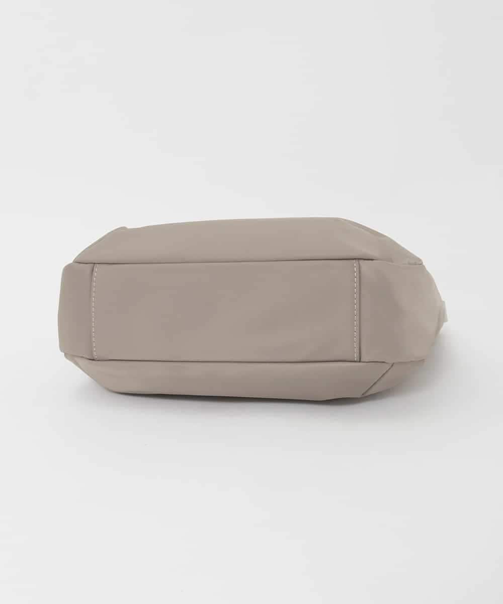 BPRJD23160 MK MICHEL KLEIN BAG(MK ミッシェルクラン バッグ) [撥水/軽量]ラウンドデザインレザーナイロンショルダー ベージュ