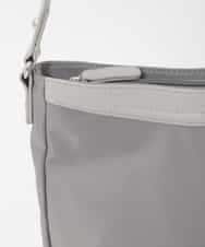 BPRJD23160 MK MICHEL KLEIN BAG(MK ミッシェルクラン バッグ) [撥水/軽量]ラウンドデザインレザーナイロンショルダー ベージュ