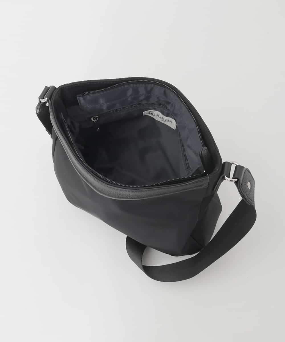 BPRJD23160 MK MICHEL KLEIN BAG(MK ミッシェルクラン バッグ) [撥水/軽量]ラウンドデザインレザーナイロンショルダー ベージュ