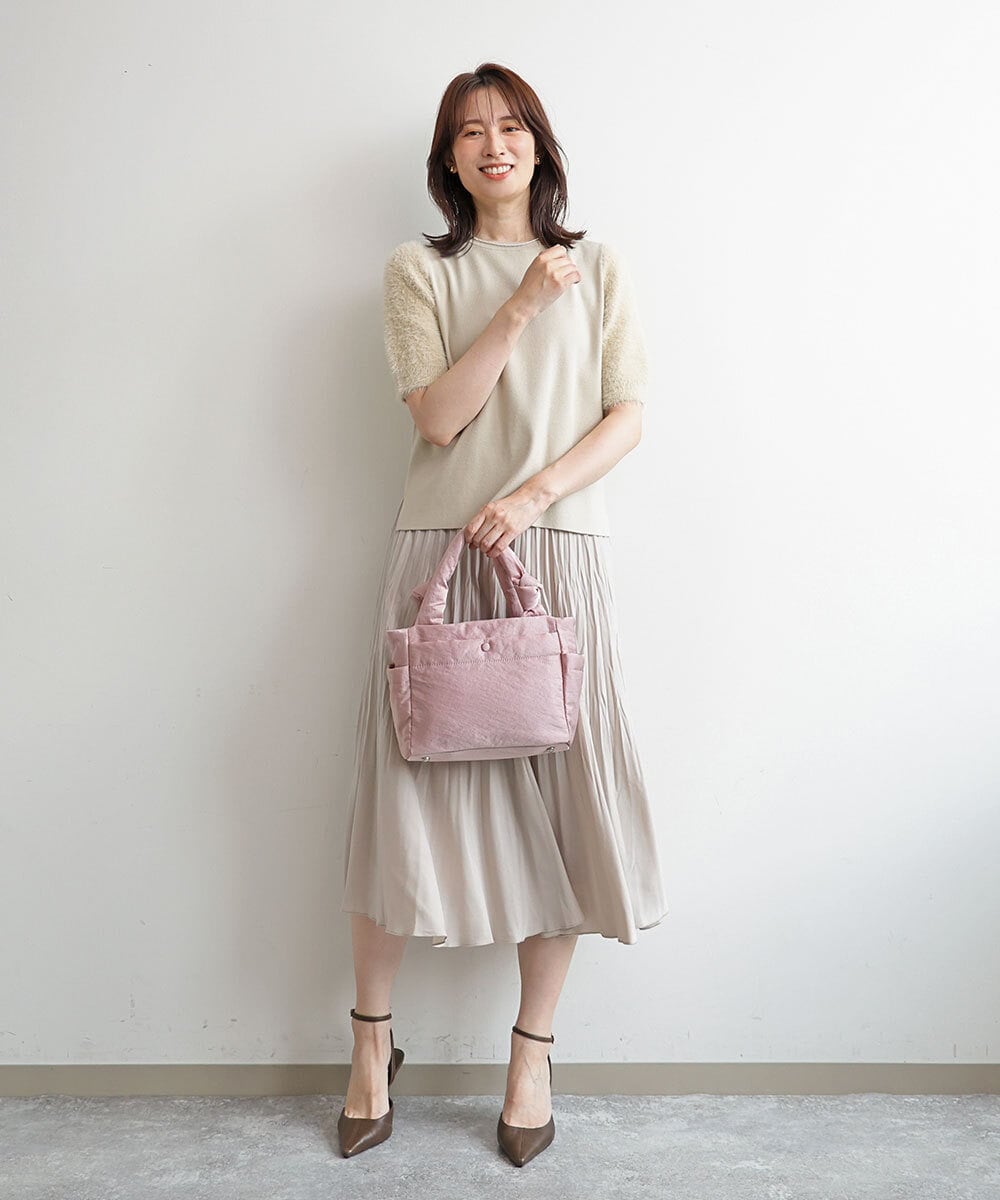 BPRJD52150 MK MICHEL KLEIN BAG(MK ミッシェルクラン バッグ) [2WAY/軽量]デザインコンパクトナイロンバッグ ピンク