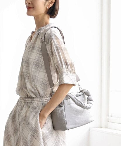 BPRJD52150 MK MICHEL KLEIN BAG [2WAY/軽量]デザインコンパクトナイロンバッグ