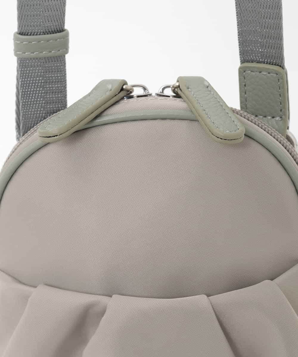 BPRJD81130 MK MICHEL KLEIN BAG(MK ミッシェルクラン バッグ) [撥水/超軽量]パイピングレザーデザインショルダーバッグ グリーン
