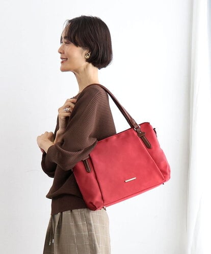 BPRJD87170 MK MICHEL KLEIN BAG [2WAY/撥水/A4収納可]牛革ジョイントデザイントートバッグ