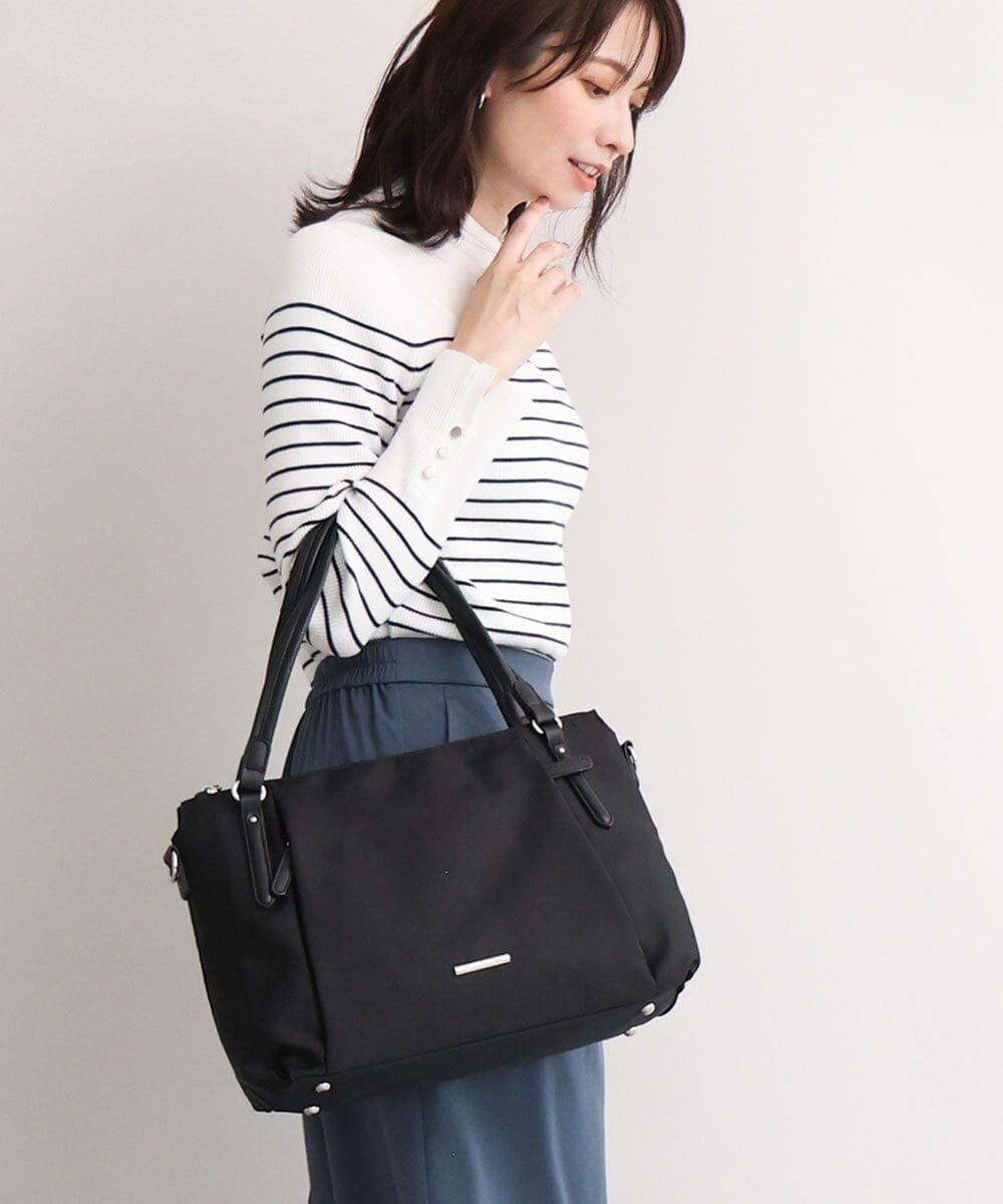 BPRJD87170 MK MICHEL KLEIN BAG [2WAY/撥水/A4収納可]牛革ジョイントデザイントートバッグ