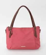 BPRJD87170 MK MICHEL KLEIN BAG(MK ミッシェルクラン バッグ) [2WAY/撥水/A4収納可]牛革ジョイントデザイントートバッグ レッド