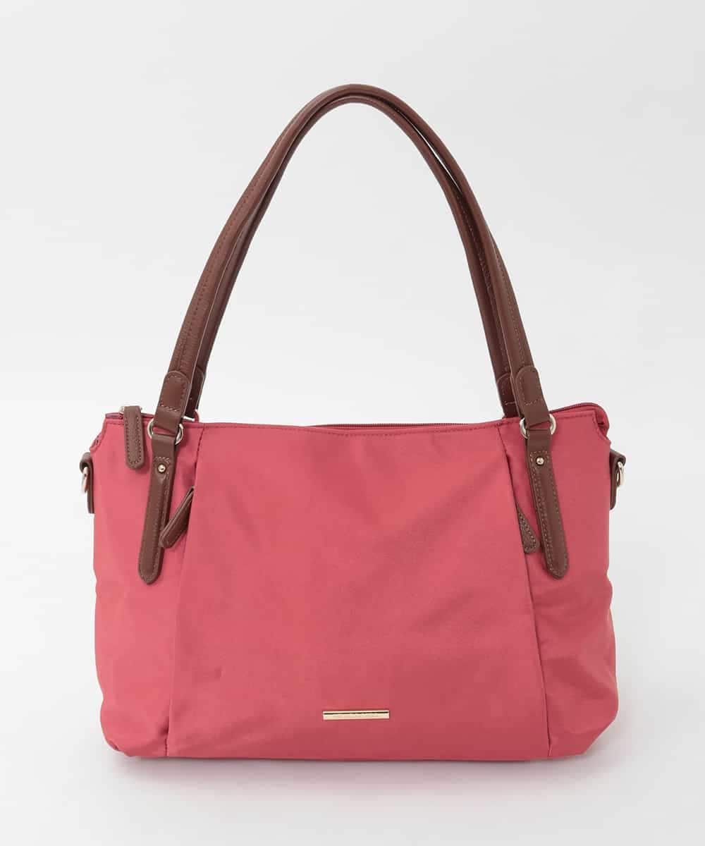 BPRJD87170 MK MICHEL KLEIN BAG(MK ミッシェルクラン バッグ) [2WAY/撥水/A4収納可]牛革ジョイントデザイントートバッグ レッド