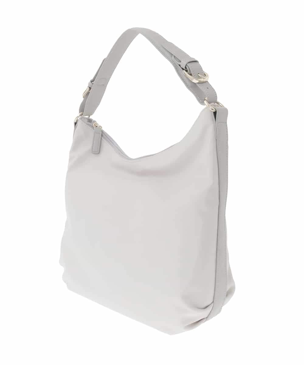 BPRLA91170 MK MICHEL KLEIN BAG(MK ミッシェルクラン バッグ) [2WAY/撥水]ナイロンレザーワンハンドルバッグ ライトグレー