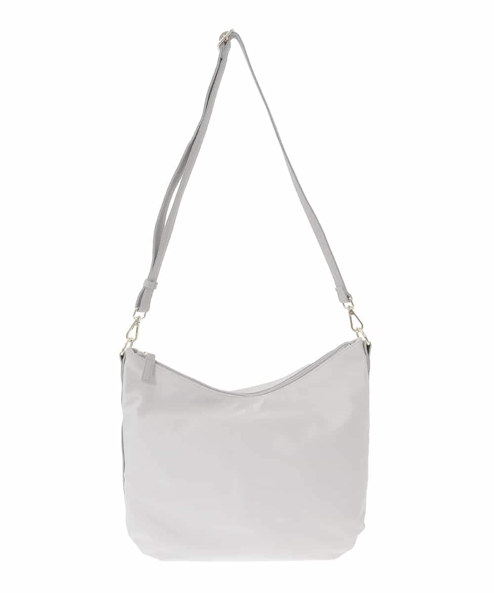 BPRLA91170 MK MICHEL KLEIN BAG(MK ミッシェルクラン バッグ) [2WAY/撥水]ナイロンレザーワンハンドルバッグ ライトグレー