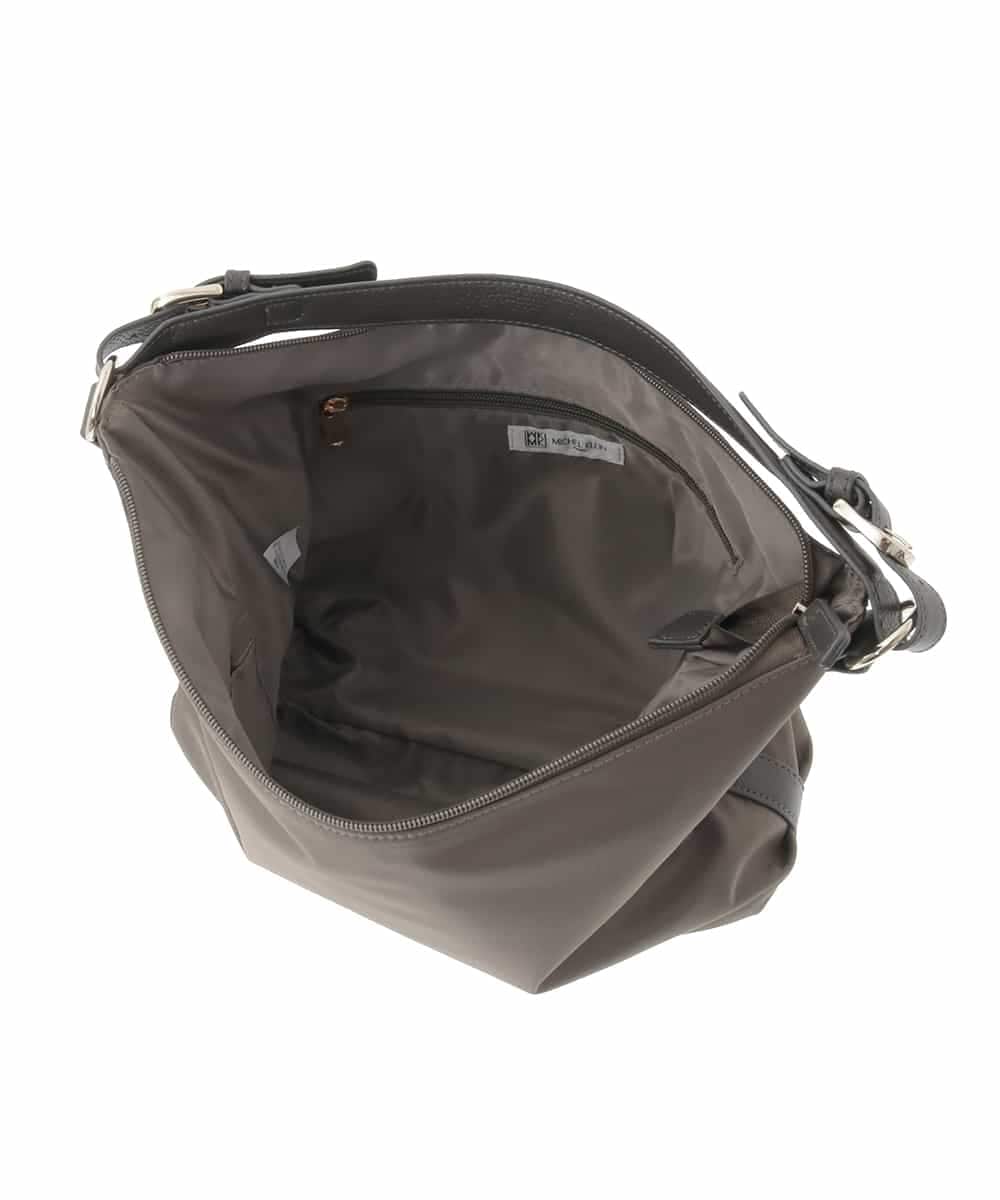 BPRLA91170 MK MICHEL KLEIN BAG(MK ミッシェルクラン バッグ) [2WAY/撥水]ナイロンレザーワンハンドルバッグ ライトグレー