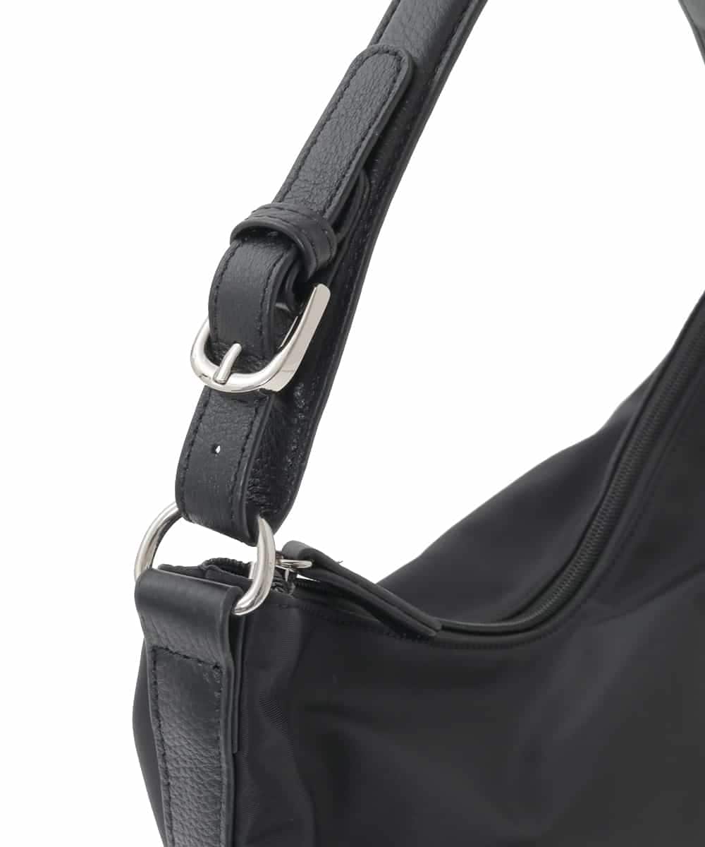 BPRLA91170 MK MICHEL KLEIN BAG(MK ミッシェルクラン バッグ) [2WAY/撥水]ナイロンレザーワンハンドルバッグ ライトグレー