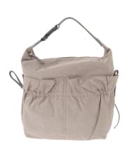 BPRLA92150 MK MICHEL KLEIN BAG(MK ミッシェルクラン バッグ) [A4収納可]ギャザーポケットナイロンバッグ ピンク