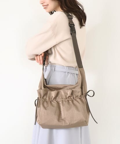 BPRLA92150 MK MICHEL KLEIN BAG [A4収納可]ギャザーポケットナイロンバッグ