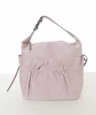 BPRLA92150 MK MICHEL KLEIN BAG(MK ミッシェルクラン バッグ) [A4収納可]ギャザーポケットナイロンバッグ ピンク