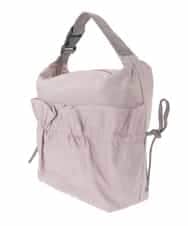 BPRLA92150 MK MICHEL KLEIN BAG(MK ミッシェルクラン バッグ) [A4収納可]ギャザーポケットナイロンバッグ ピンク