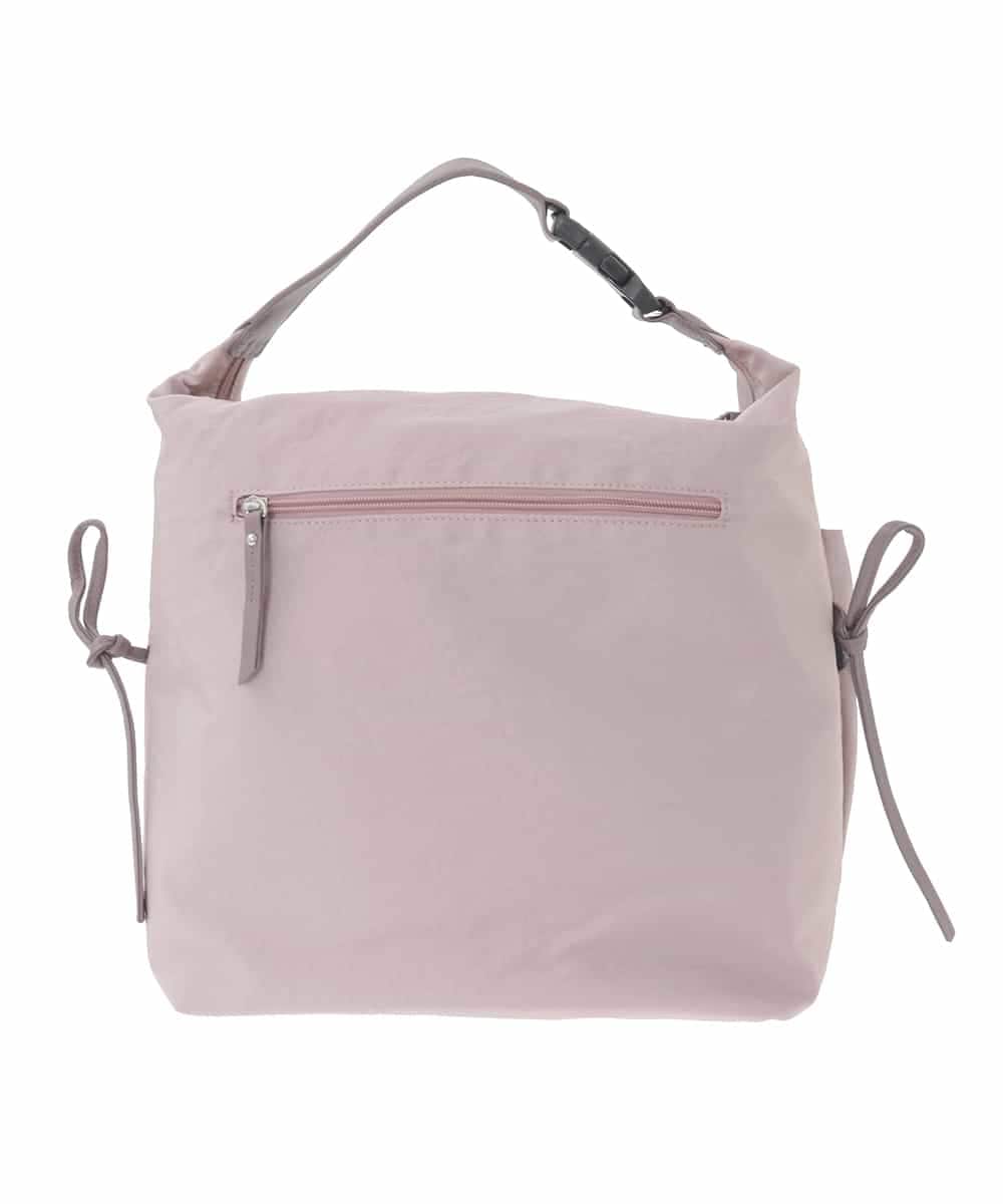 BPRLA92150 MK MICHEL KLEIN BAG(MK ミッシェルクラン バッグ) [A4収納可]ギャザーポケットナイロンバッグ ピンク