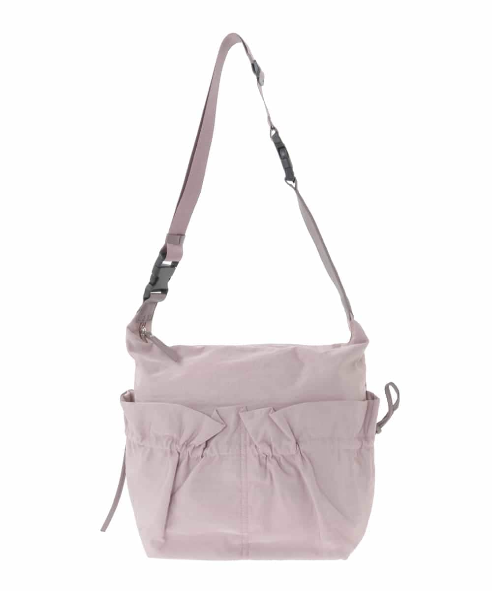 BPRLA92150 MK MICHEL KLEIN BAG(MK ミッシェルクラン バッグ) [A4収納可]ギャザーポケットナイロンバッグ ピンク