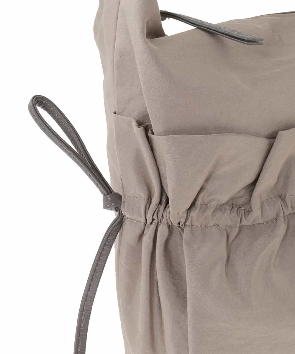 BPRLA92150 MK MICHEL KLEIN BAG(MK ミッシェルクラン バッグ) [A4収納可]ギャザーポケットナイロンバッグ ピンク