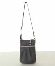 BPRLV92130 MK MICHEL KLEIN BAG(MK ミッシェルクラン バッグ) [撥水加工/軽量/カードポケット付き]レザーポイントミニショルダーバッグ グレー×ベージュ
