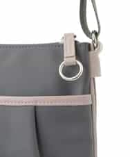 BPRLV92130 MK MICHEL KLEIN BAG(MK ミッシェルクラン バッグ) [撥水加工/軽量/カードポケット付き]レザーポイントミニショルダーバッグ グレー×ベージュ