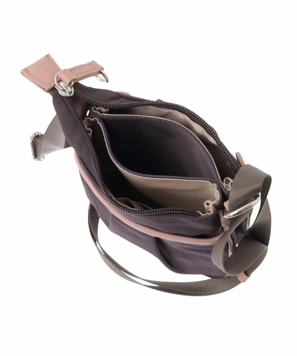 BPRLV92130 MK MICHEL KLEIN BAG(MK ミッシェルクラン バッグ) [撥水加工/軽量/カードポケット付き]レザーポイントミニショルダーバッグ グレー×ベージュ