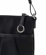 BPRLV92130 MK MICHEL KLEIN BAG(MK ミッシェルクラン バッグ) [撥水加工/軽量/カードポケット付き]レザーポイントミニショルダーバッグ グレー×ベージュ