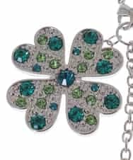 BPSAP11038 MK MICHEL KLEIN BAG(MK ミッシェルクラン バッグ) クローバーチャーム グリーン