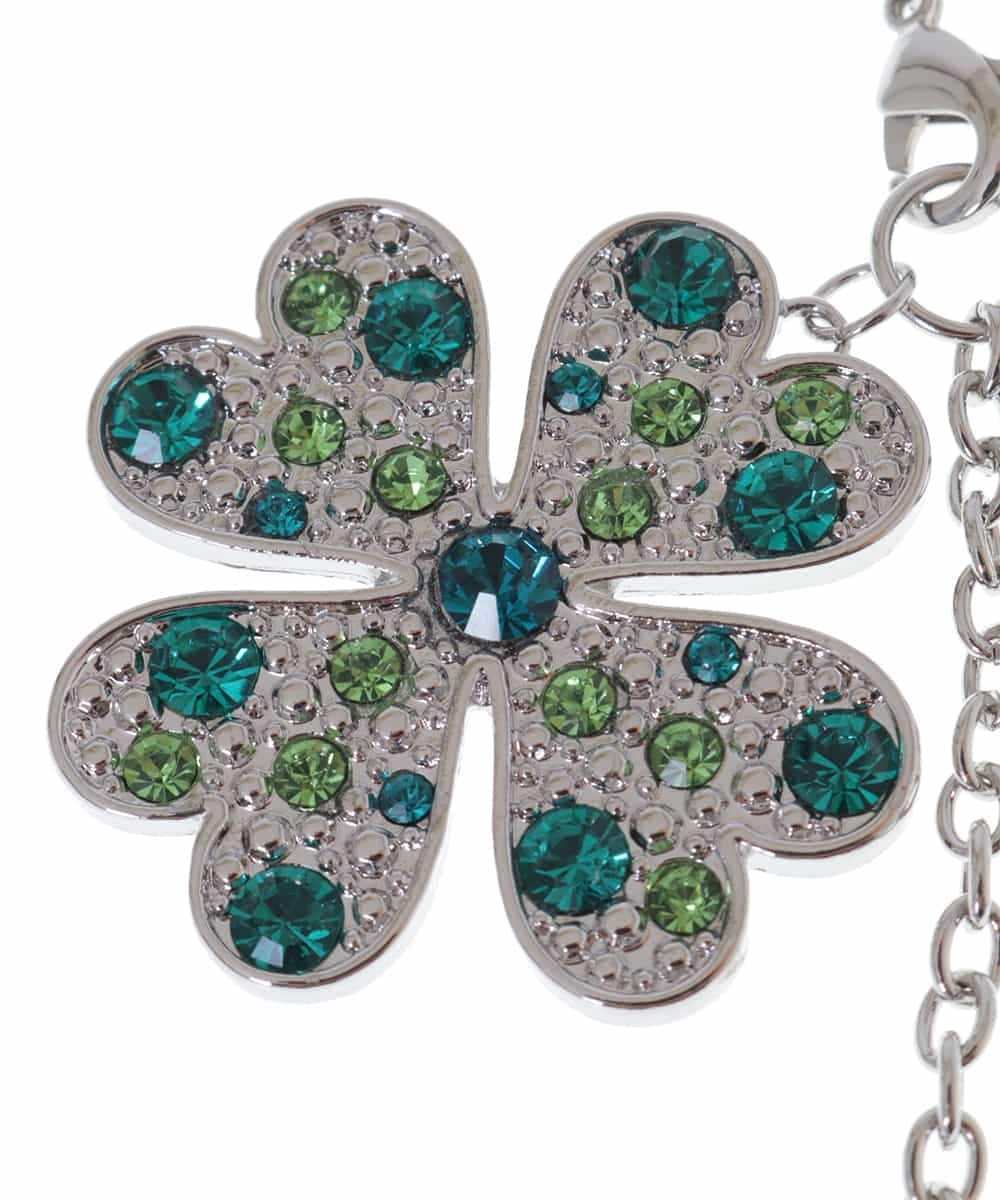 BPSAP11038 MK MICHEL KLEIN BAG(MK ミッシェルクラン バッグ) クローバーチャーム グリーン