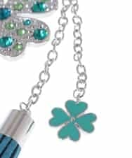 BPSAP11038 MK MICHEL KLEIN BAG(MK ミッシェルクラン バッグ) クローバーチャーム グリーン