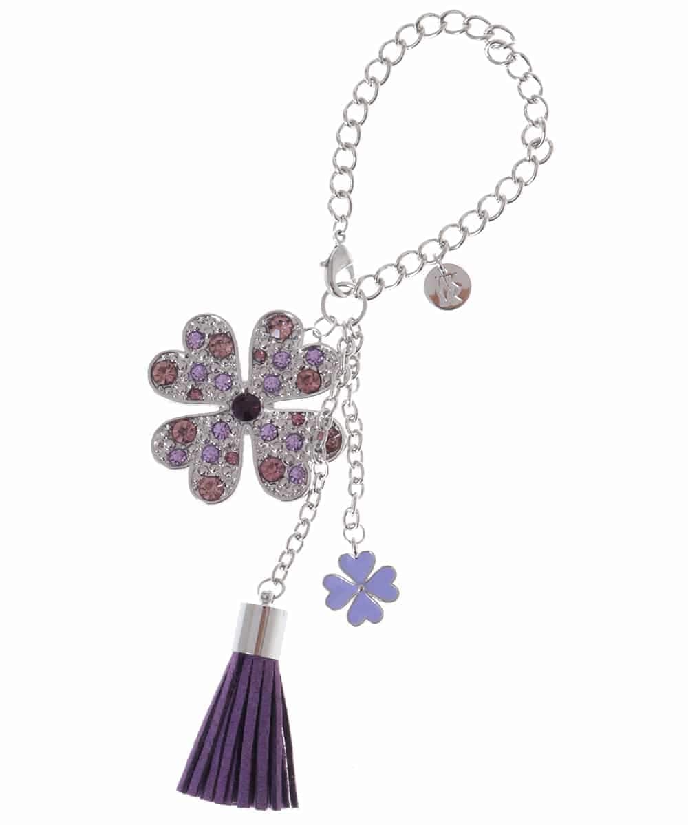 BPSAP11038 MK MICHEL KLEIN BAG(MK ミッシェルクラン バッグ) クローバーチャーム パープル