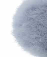 BPSAP91038 MK MICHEL KLEIN BAG(MK ミッシェルクラン バッグ) フリンジファーチャーム ライトブルー