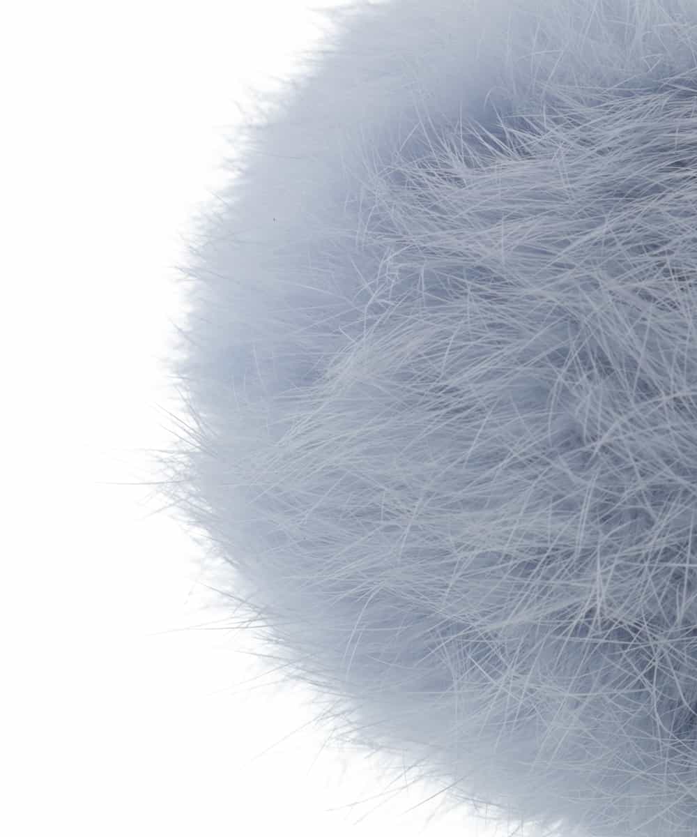 BPSAP91038 MK MICHEL KLEIN BAG(MK ミッシェルクラン バッグ) フリンジファーチャーム ライトブルー