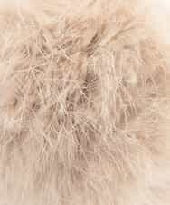 BPSAP91038 MK MICHEL KLEIN BAG(MK ミッシェルクラン バッグ) フリンジファーチャーム ベージュ