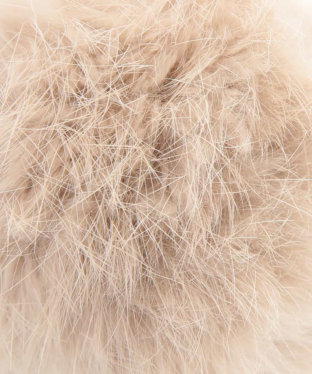 BPSAP91038 MK MICHEL KLEIN BAG(MK ミッシェルクラン バッグ) フリンジファーチャーム ベージュ