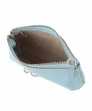 BPSES21050 MK MICHEL KLEIN BAG(MK ミッシェルクラン バッグ) カウレザーコンパクトポーチ シルバー
